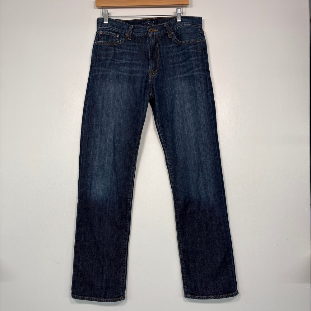 Lucky Brand Mens 363 Vintage Straight Jeans 31x32 Blue Premium Italian Denim